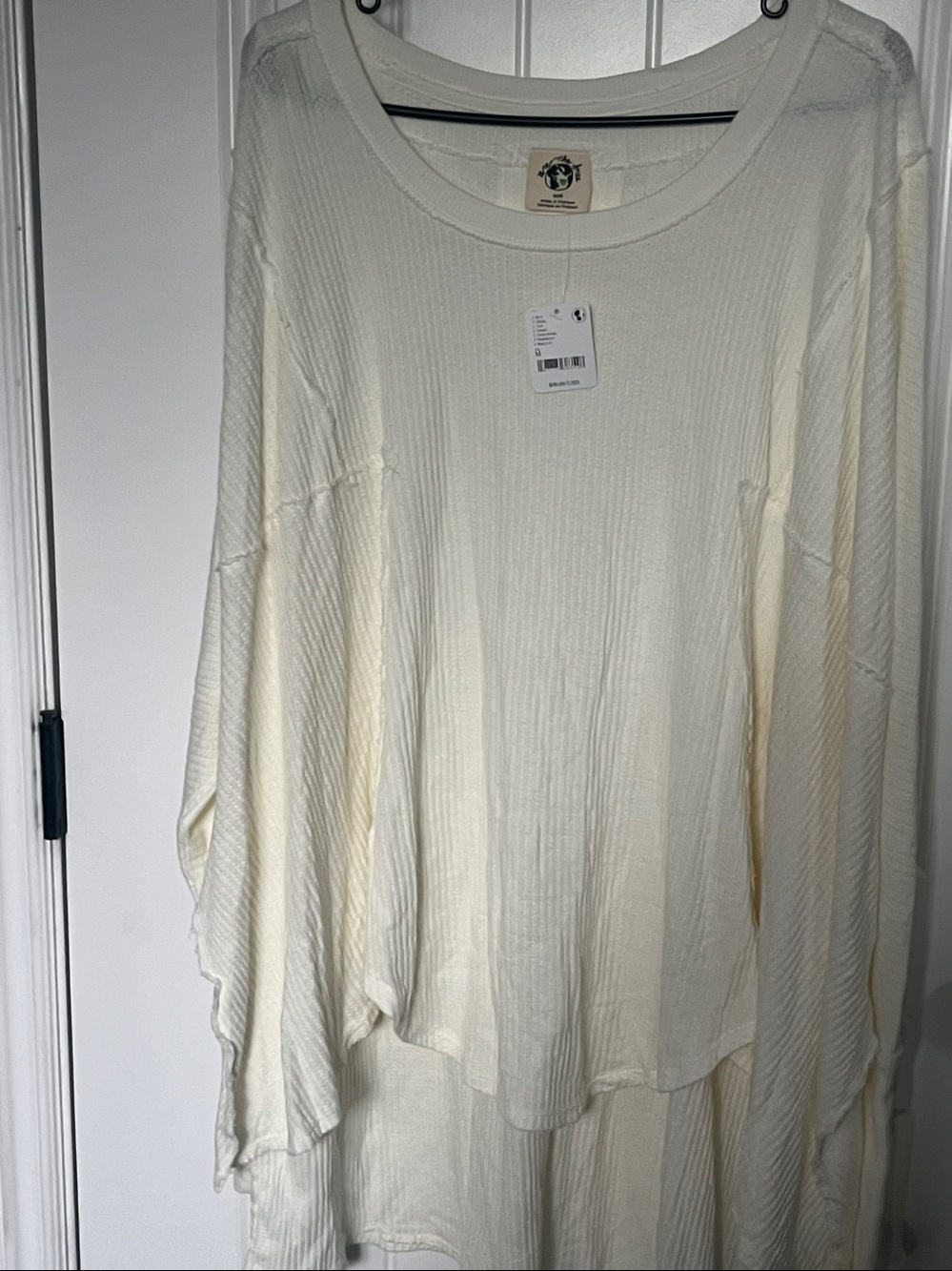 Free People -We The Free Ollie Oversized Thermal Knit Top - Picture 14 of 16